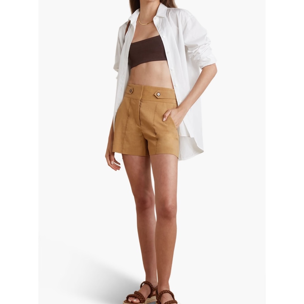 Veronica Beard Betty Linen-Blend Shorts
